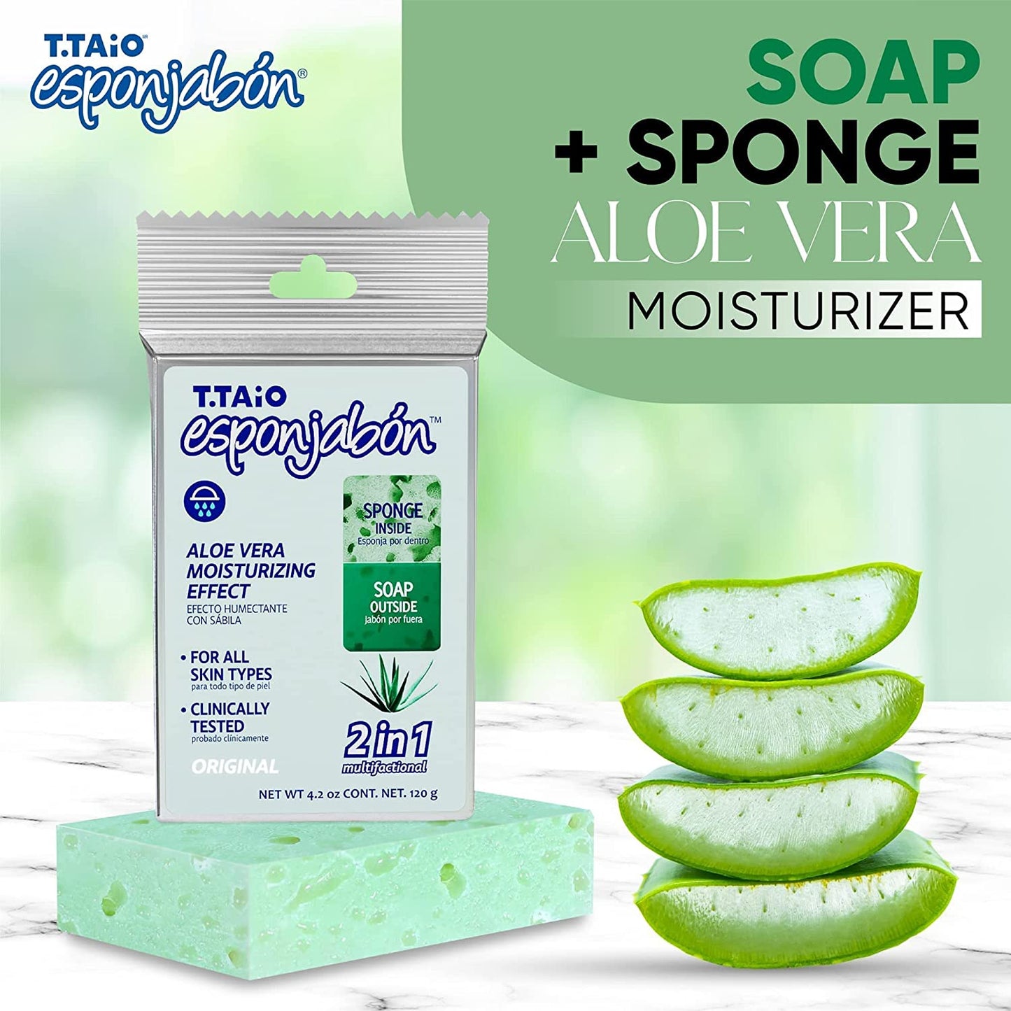 T.TAIO Esponjabon Aloe Vera Soap Sponge