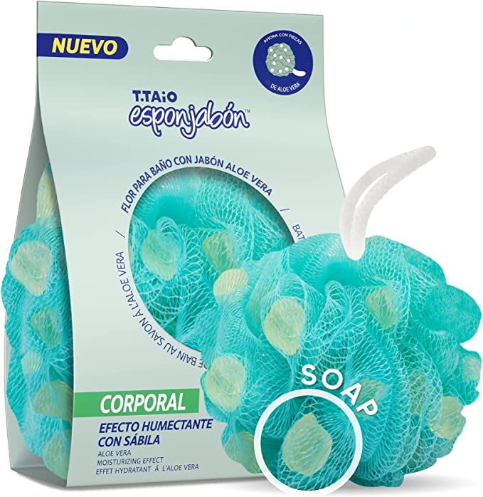 T.Taio Esponjabon Aloe Vera Shower Bath Puff Merchandise Unlimited LLC