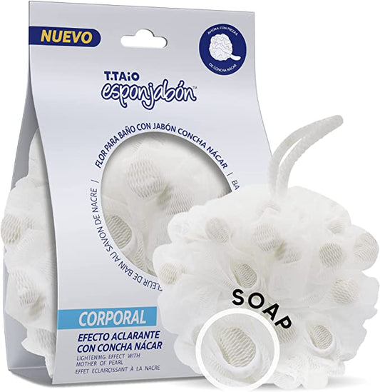 T.Taio Esponjabon Mother of Pearl Shower Bath Puff